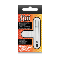 SHOT - Koi CARBON Dart Shafts - White