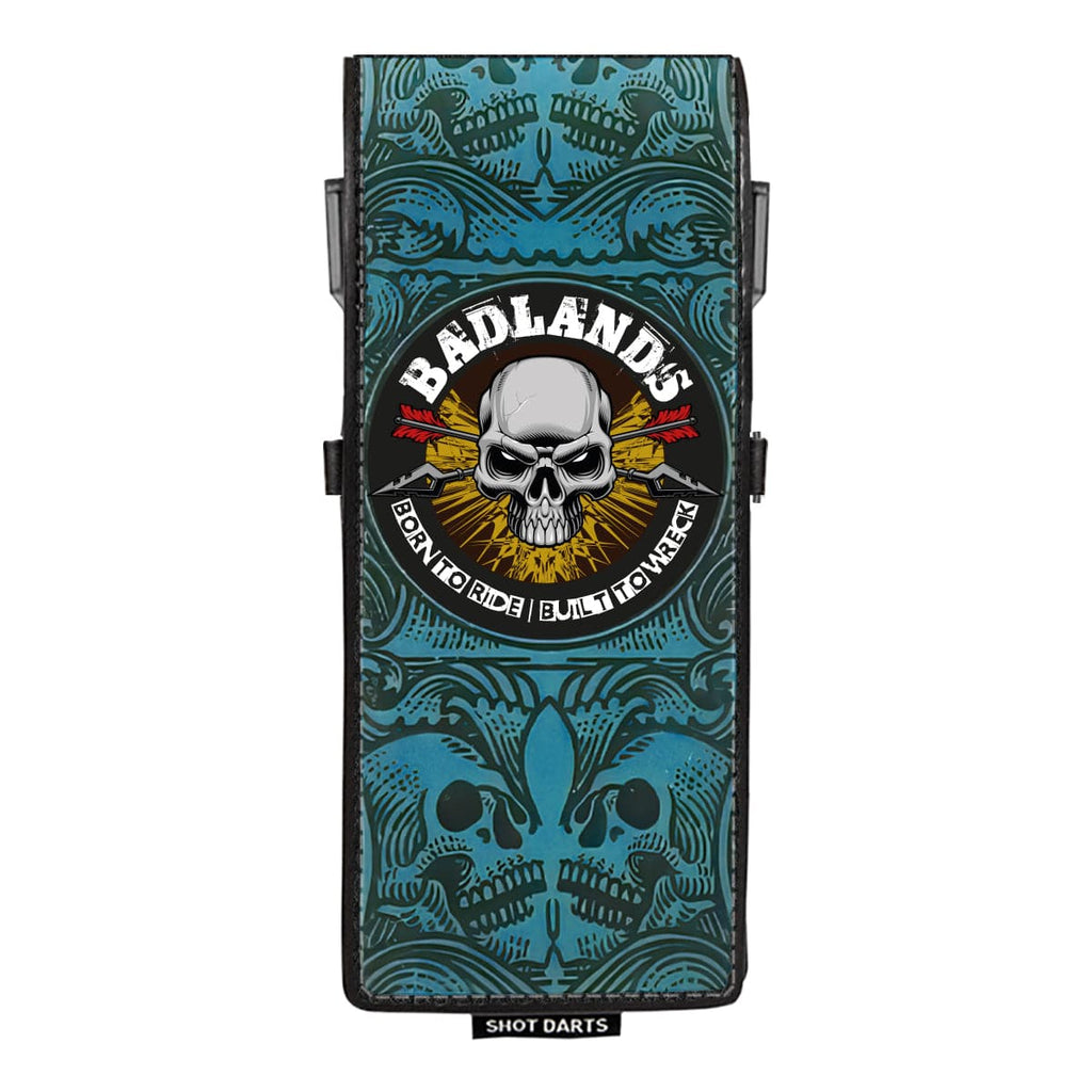 SHOT - BADLANDS Inked Drop-in Dart Wallet - BLUE