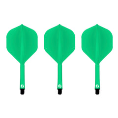 SHOT - FLIGHT DECK - ONE PIECE Dart and Flight System - GREEN