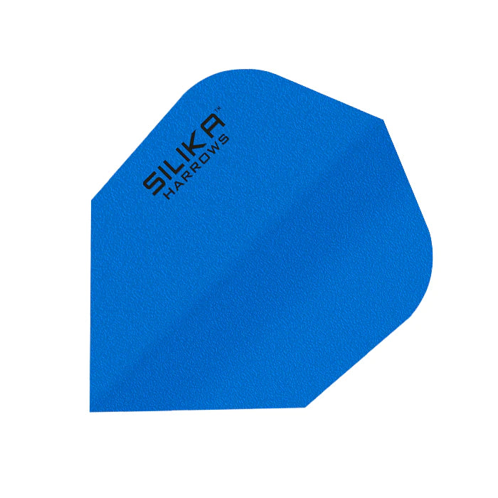 HARROWS - SILIKA SOLID Dart Flights - Standard Small NO6 Shape - BLUE