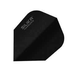 HARROWS - SILIKA SOLID Dart Flights - Standard Small NO6 Shape - BLACK