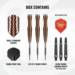 SHOT - 25g - TRIBAL WEAPON S1 Turbo Point Darts Set - 90% Tungsten