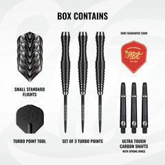 SHOT - 22g - TRIBAL WEAPON S4 Turbo Point Darts Set - 90% Tungsten