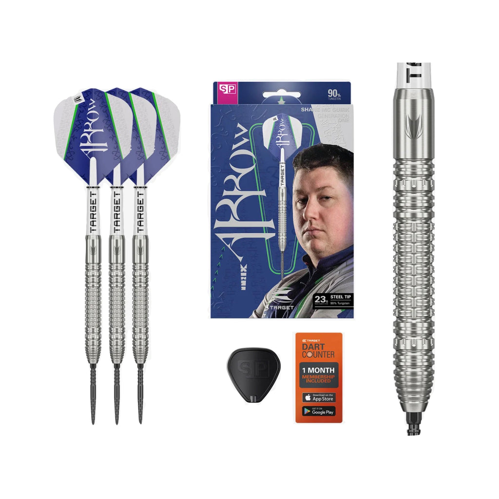 TARGET - 23g - Shane McGuirk SP Steel Tip Darts - 90% Tungsten