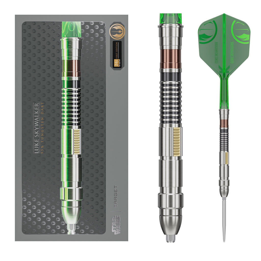 PRE ORDER FOR 11/11/25 - TARGET x STAR WARS -  Luke Skywalker 'The Jedi Knight' Light Sabre 24g - LIMITED EDITION - Steel Tip Swiss Point - 95% Tungsten Darts