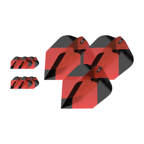 TARGET - Target TAG Red Flights - Multipack - NO6 Size - 100 Micron