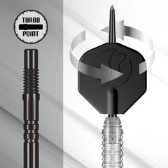 SHOT -  23g - ALEX MERKX Darts Set - Turbo Point - 90% Tungsten