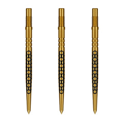 SHOT - GOTHS TURBO Threaded Steel Dart Points - 30/40mm - GOLD