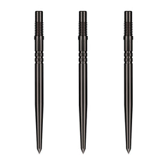 SHOT - TURBO Threaded Steel Dart Points - 30/35/40mm - BLACK