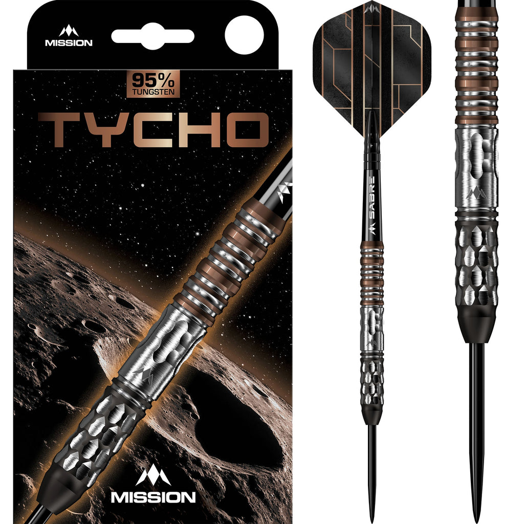 MISSION - Tycho Darts - 95% Tungsten - Black & Bronze PVD 22/24/26g