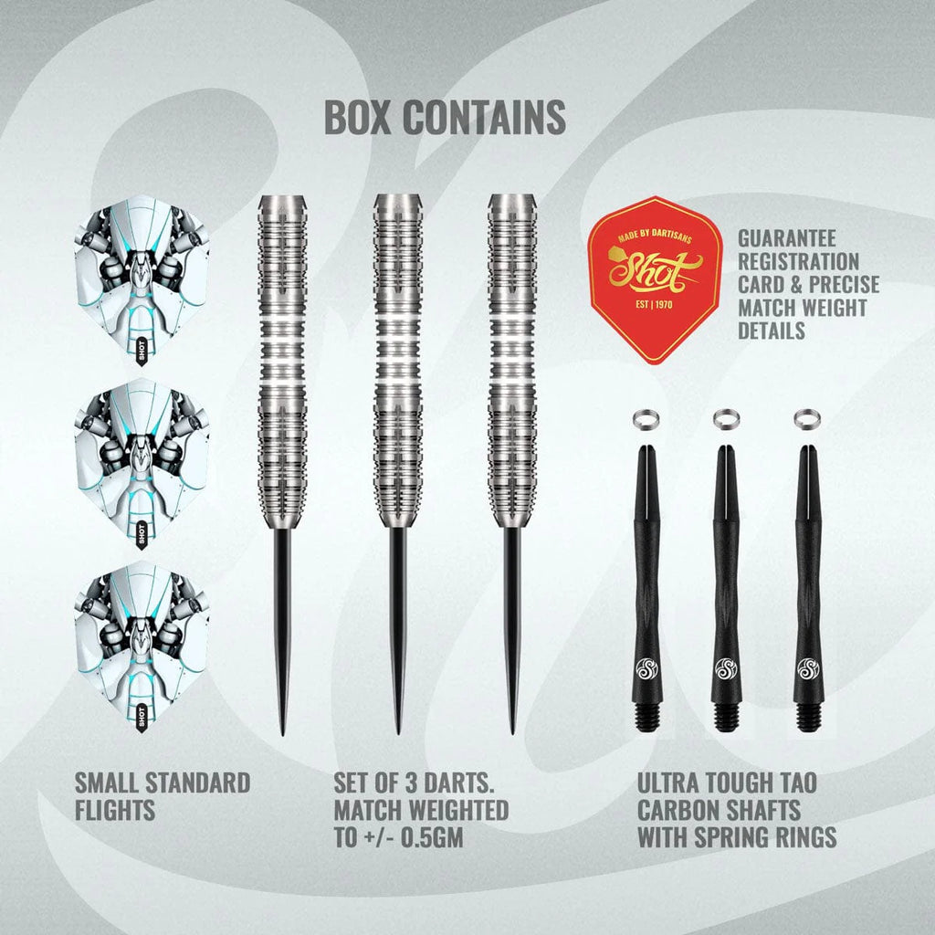 SHOT - 23g - AI Scorpula - 90% Tungsten - Steel Tip Darts Set