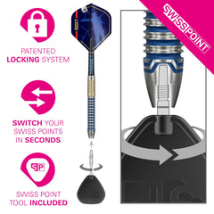 TARGET - 24g - JOSH ROCK G1 Swiss Point Darts - 90% Tungsten