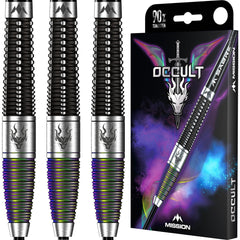 MISSION - Occult Darts - 90% Tungsten - Black & Coral PVD 23/25g