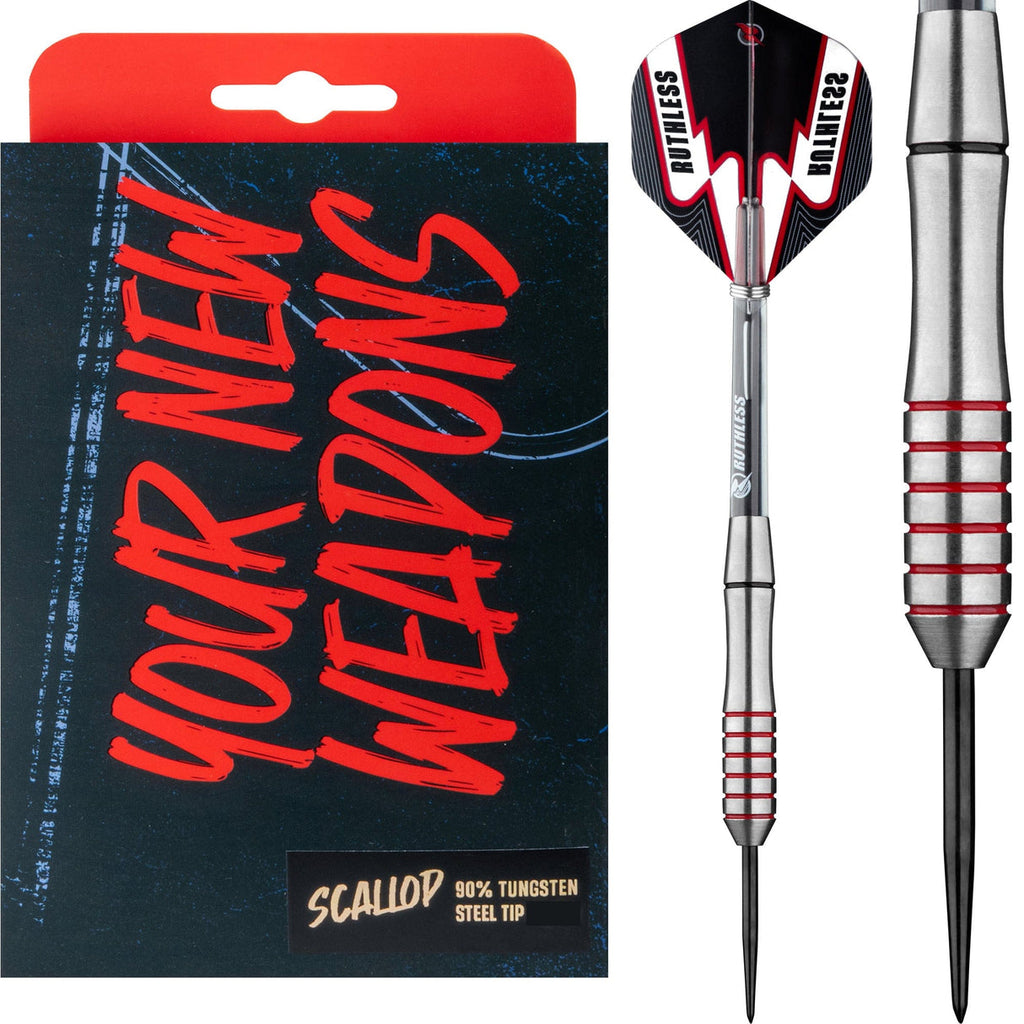 RUTHLESS  - 29g Ruthless Scallop Darts - 80% Tungsten