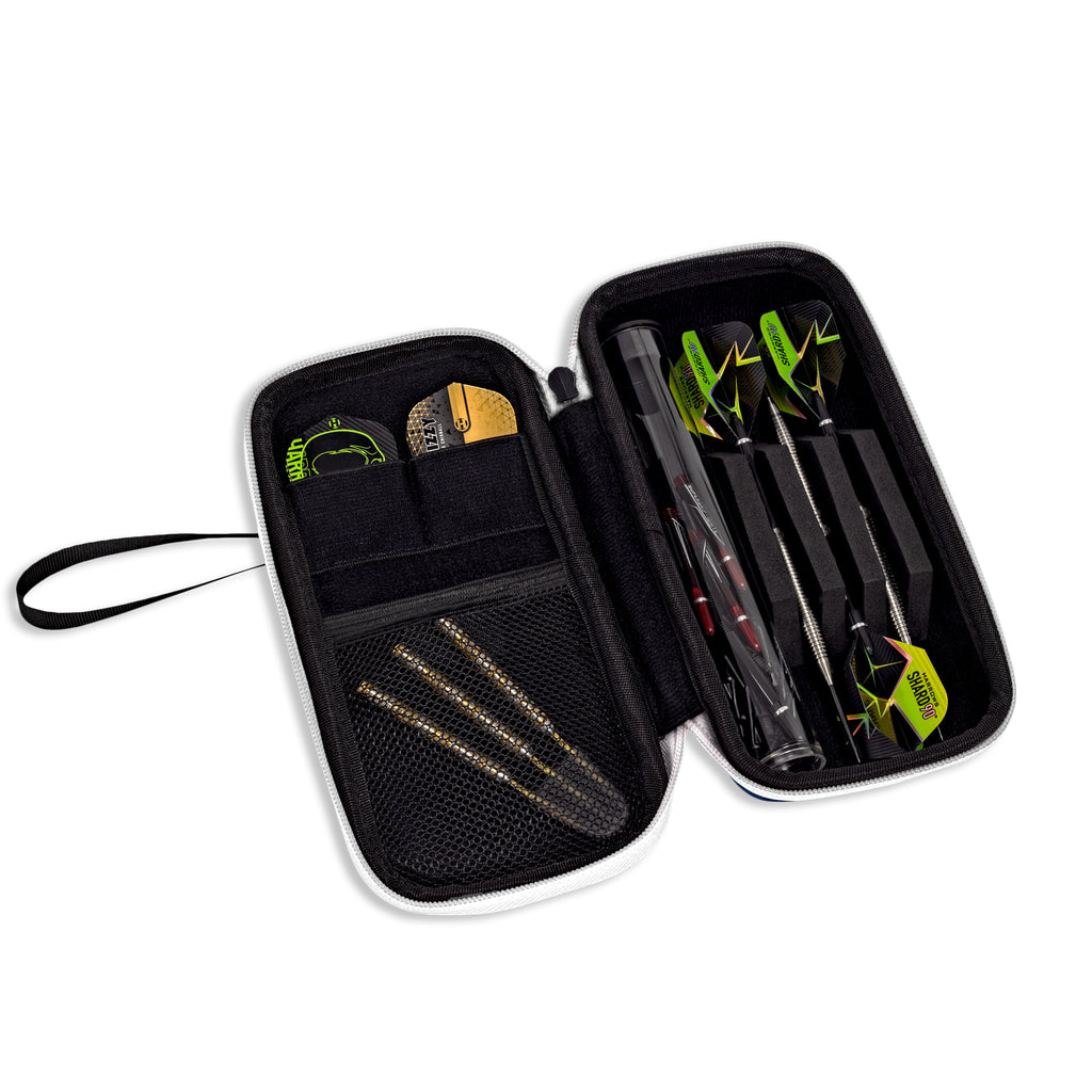 HARROWS - SMART CASE 3 Dart Case - WHITE/BLUE