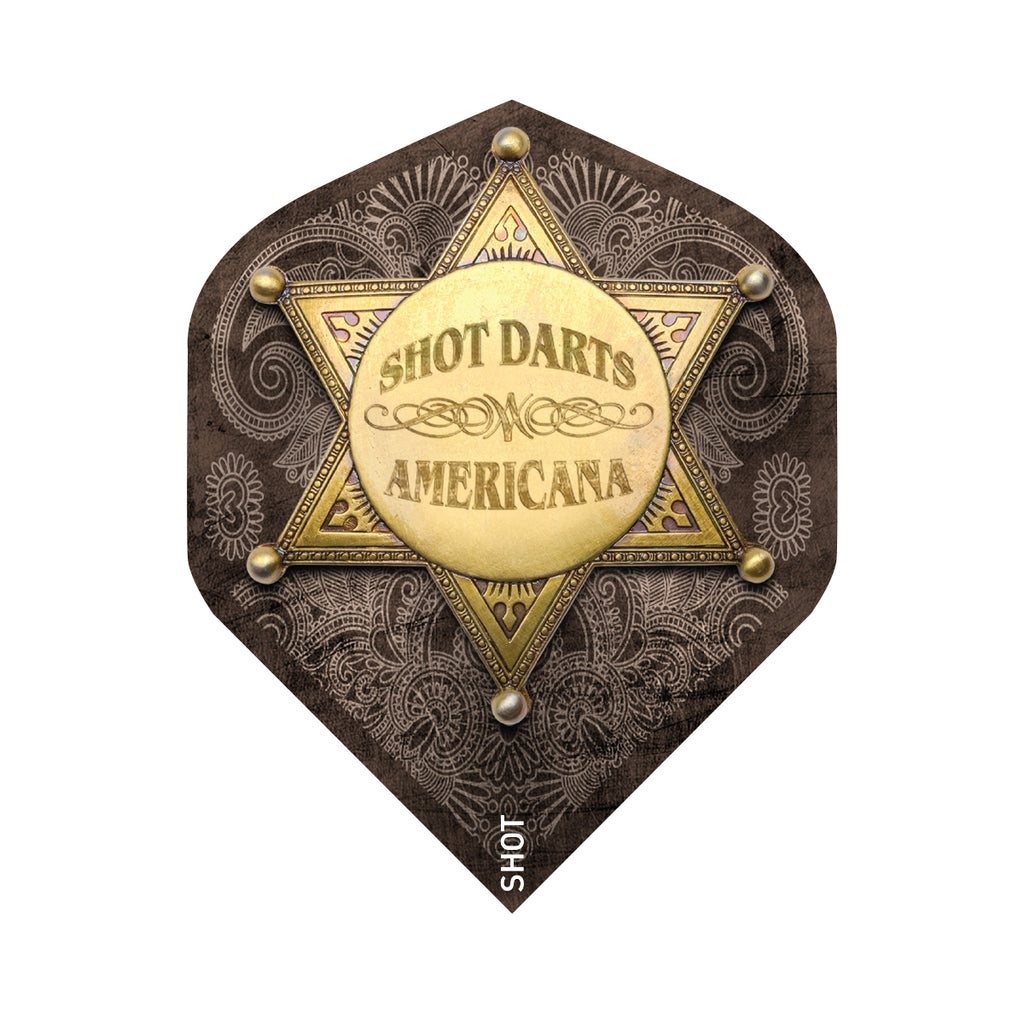 SHOT - Americana Tin Dart Flight Set - Small Standard