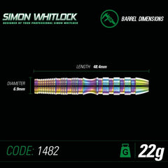 WINMAU - Simon Whitlock World Cup Darts - 90% Tungsten 22g