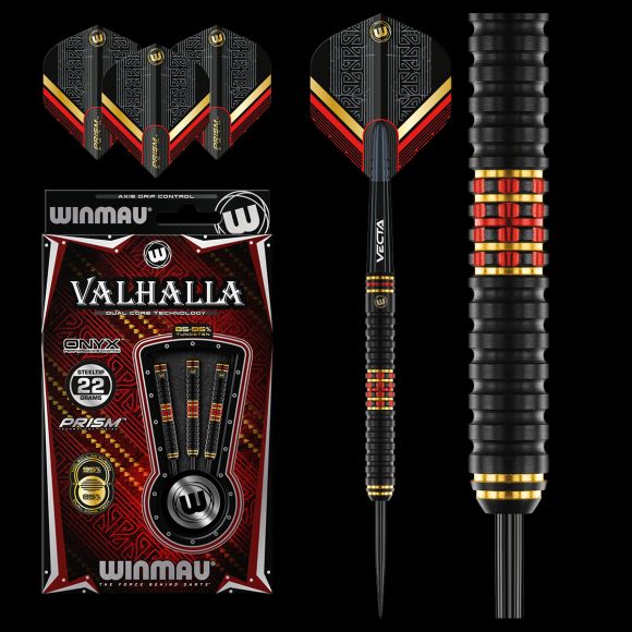 WINMAU - Valhalla - 85% and 95% Dual Core Tungsten Darts - 22g