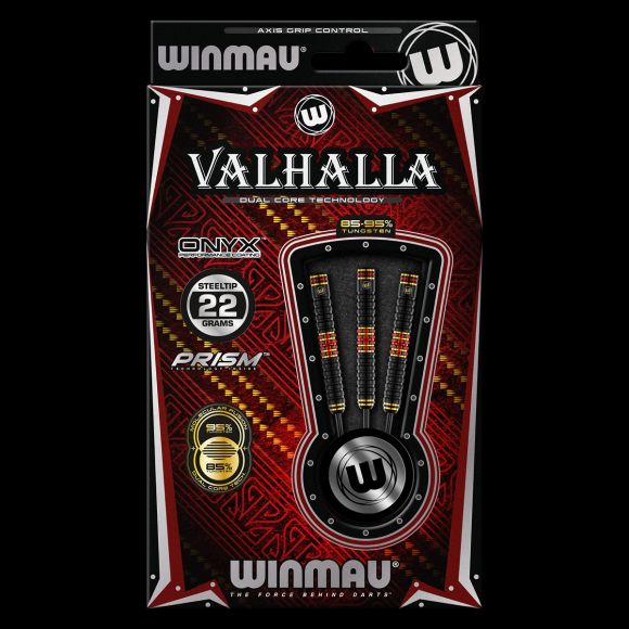 WINMAU - Valhalla - 85% and 95% Dual Core Tungsten Darts - 22g