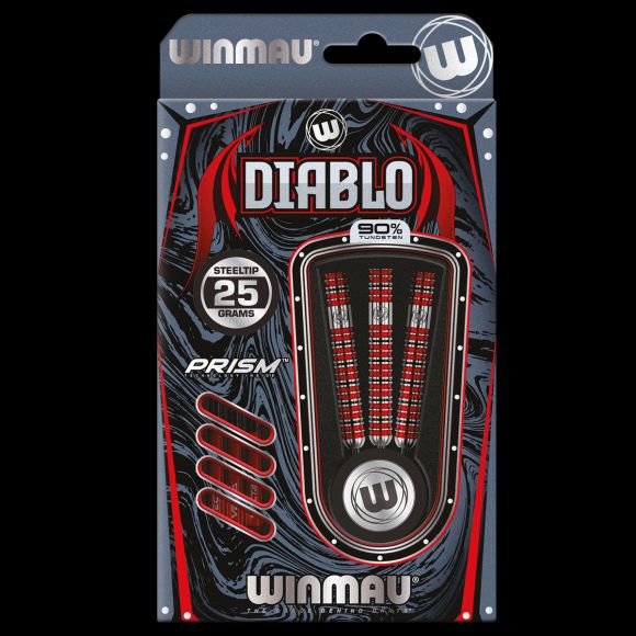 WINMAU - Diablo Straight Barrel - 90% Tungsten Darts - 25g