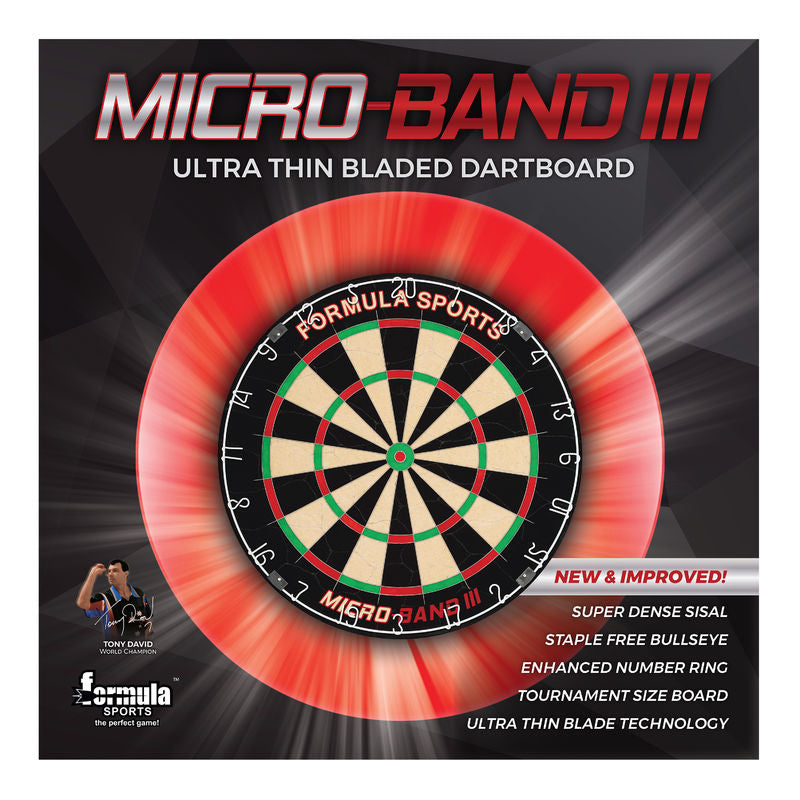 Formula Micro Band 3 Professional Dartboard - New Bladed Design