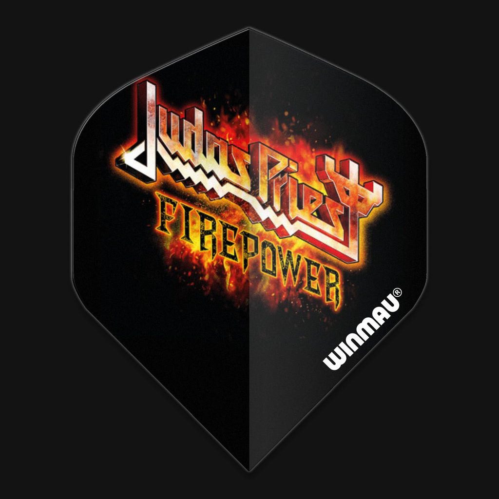 WINMAU - Rock Legends Judas Priest Flaming Logo Dart Flights