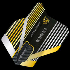 WINMAU - Prism Delta Daryl Gurney Black and Gold Flights - Standard Shape