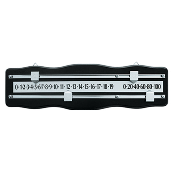 Scoreboard 2 Player Snooker Black & Chrome