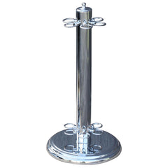 Metal Cue Stand - 6 Cues - CHROME