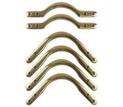 Plain Pool Table Pocket Brackets  - BRASS