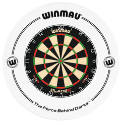 WINMAU - BLADE 6 Dartboard & WHITE Surround DEAL