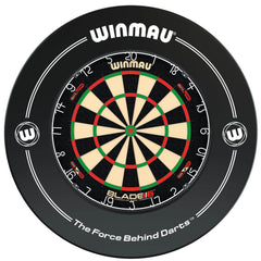 WINMAU - Blade 6 DUAL CORE Dartboard & BLACK Surround DEAL
