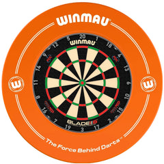 WINMAU - Blade 6 TRIPLE CORE Dartboard & ORANGE Surround DEAL