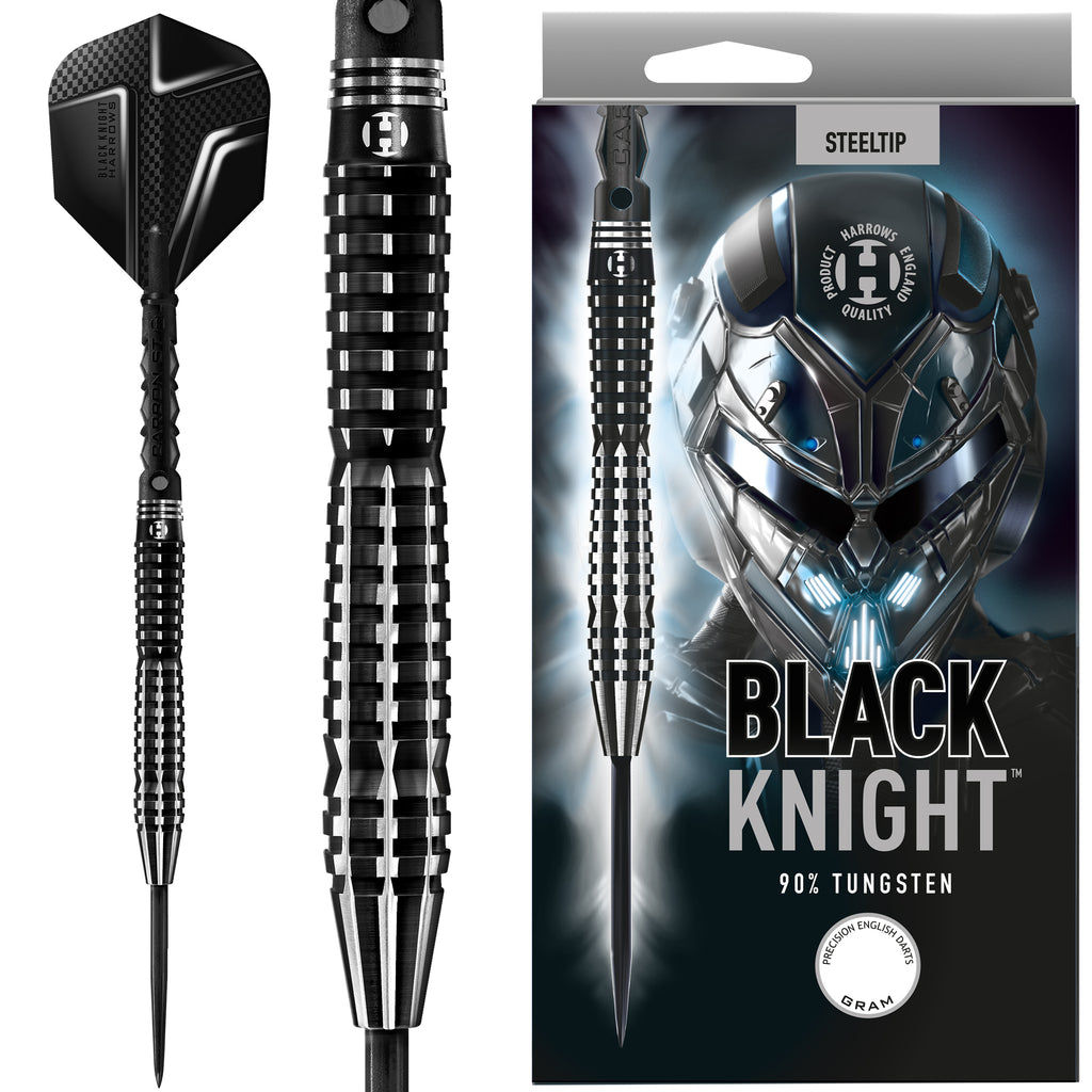 HARROWS - Black Knight Darts - 90% Tungsten - 26g