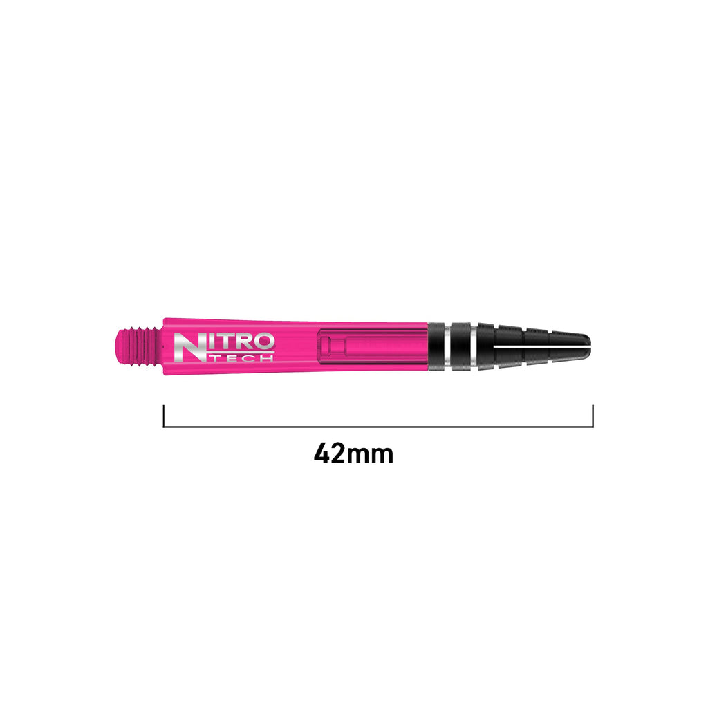 RED DRAGON - Nitrotech Composite Dart Shafts - 42mm Medium Pink