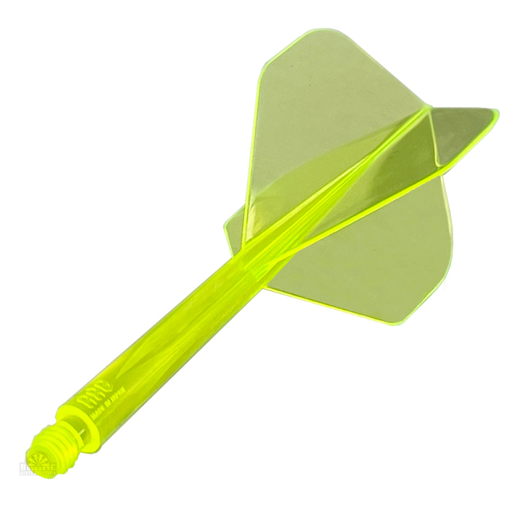 CONDOR - AXE NEON Flights - LONG 33.5mm - STANDARD Shape - YELLOW/GREEN