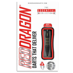 RED DRAGON - Clarion Black Darts - 90% Tungsten - 22g