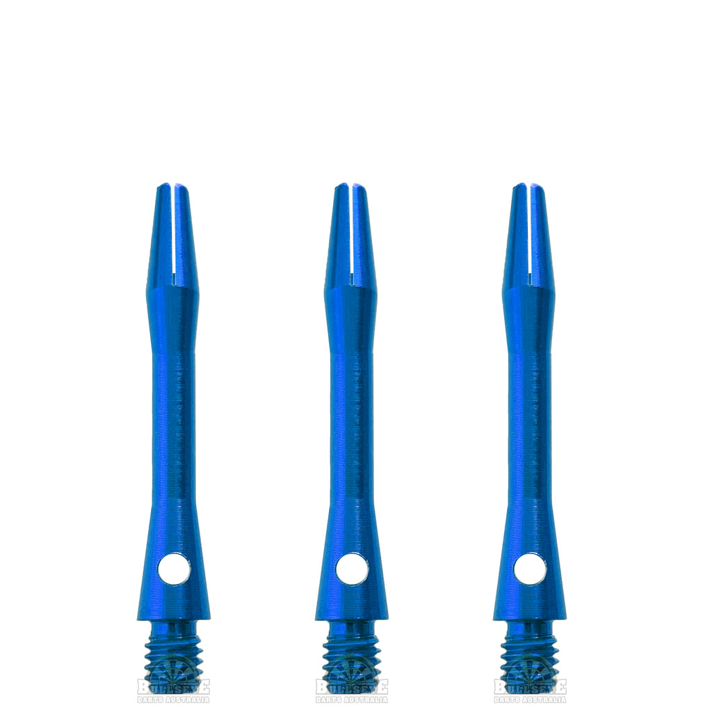 DESIGNA - Aluminium Dart Shafts - SHORT BLUE 35mm
