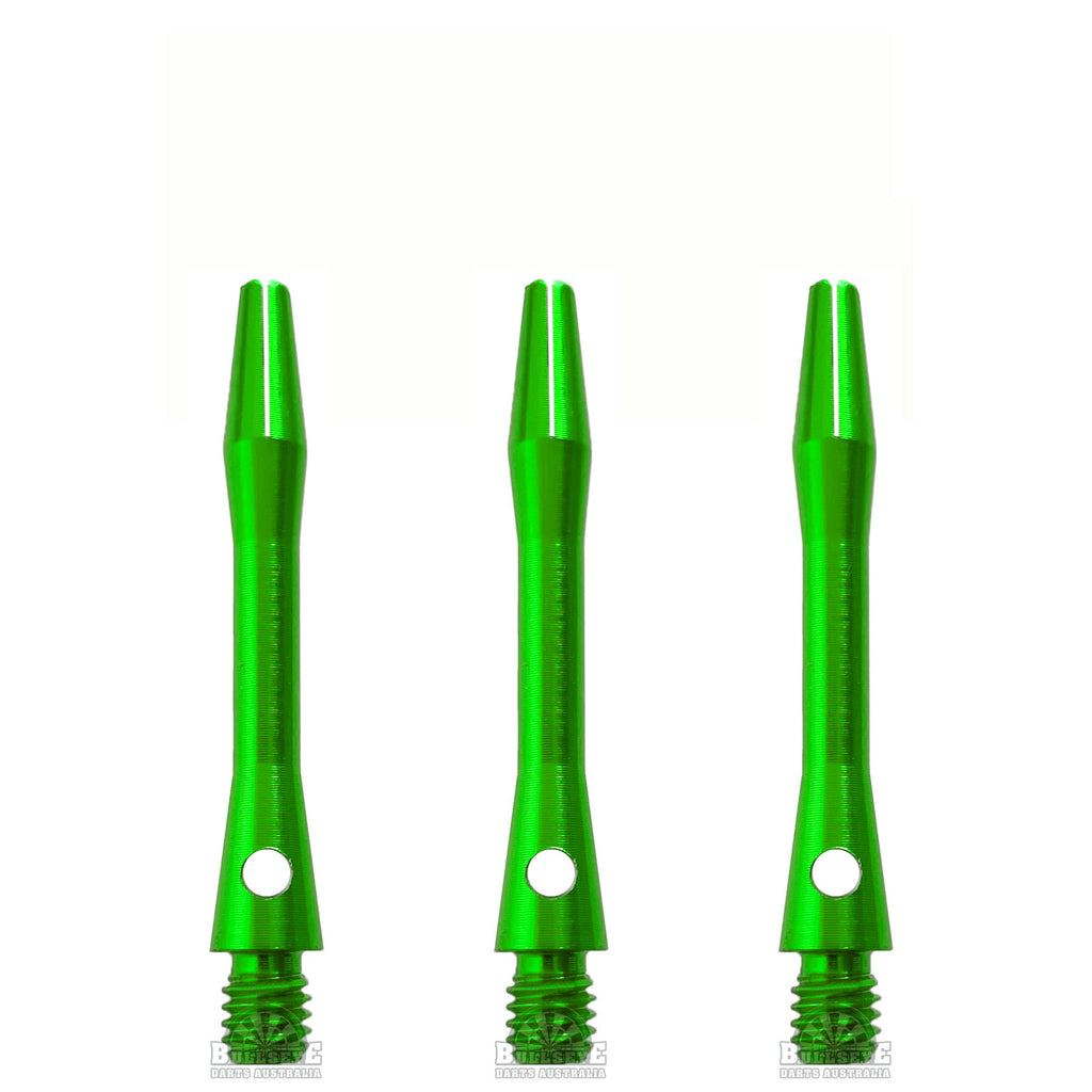 DESIGNA - Aluminium Dart Shafts - SHORT GREEN 35mm