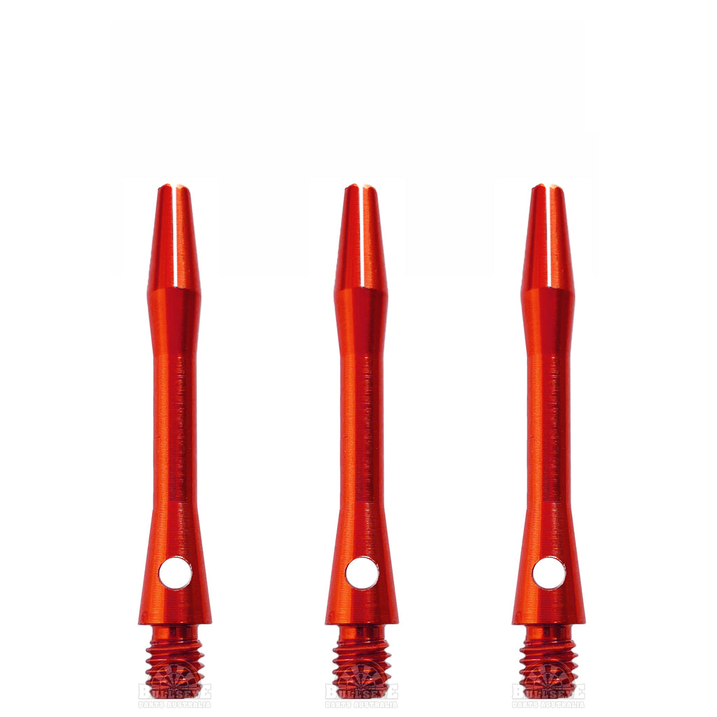 DESIGNA - Aluminium Dart Shafts - SHORT RED 35mm