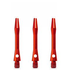 DESIGNA - Aluminium Dart Shafts - SHORT RED 35mm