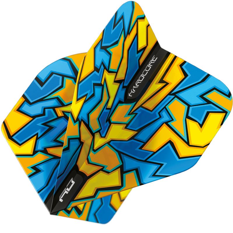 RED DRAGON - Hardcore Radical Blue Crackle Dart Flights