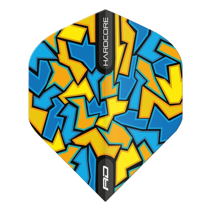 RED DRAGON - Hardcore Radical Blue Crackle Dart Flights