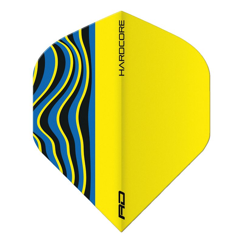 RED DRAGON - Hardcore Radical Yellow Wave Dart Flights