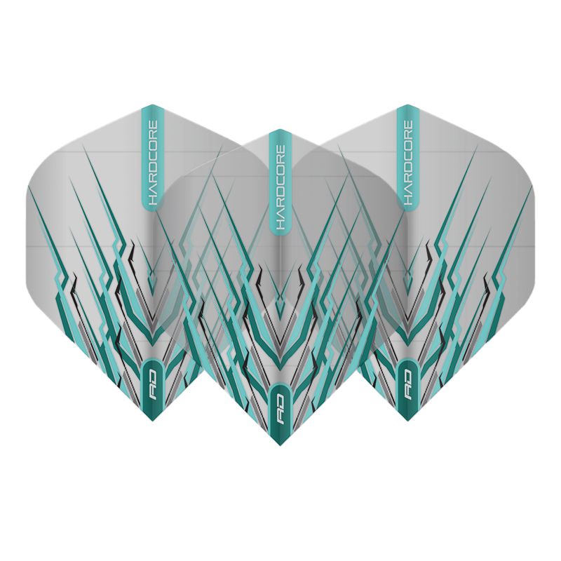 RED DRAGON - Hardcore Light Blue Mohawk Dart Flights