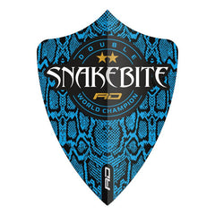RED DRAGON - Snakebite Hardcore Ionic Blue Logo Freestyle Dart Flights