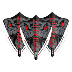 RED DRAGON - Snakebite Hardcore Ionic Grey Snake Freestyle Dart Flights