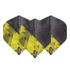 RED DRAGON - Hardcore Radical Fleck Flights - Black and Yellow