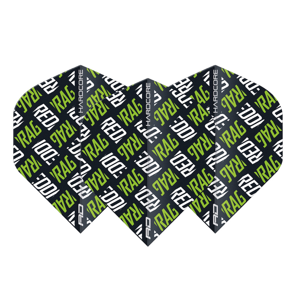 RED DRAGON - Hardcore XT RD Logo Flights - Green