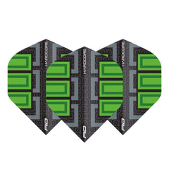 RED DRAGON - Hardcore Radical Blocks Dart Flights - Green